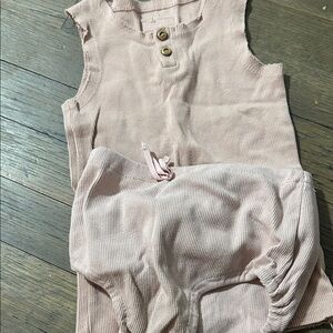 Lil legs Pink Sleeveless Matching Set 2t